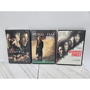 Thriller Crime DVD Lot Primal Fear Unfaithful Brooklyn's Finest